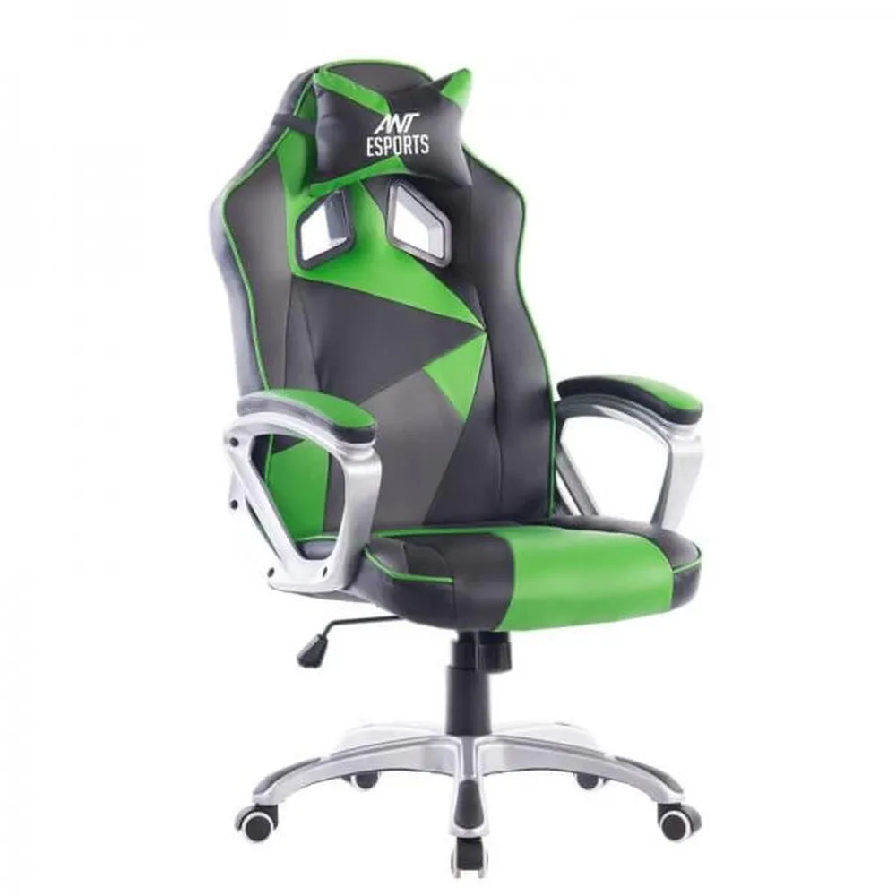 ANT ESPORTS 8077 Gaming Chair (Black-Green)