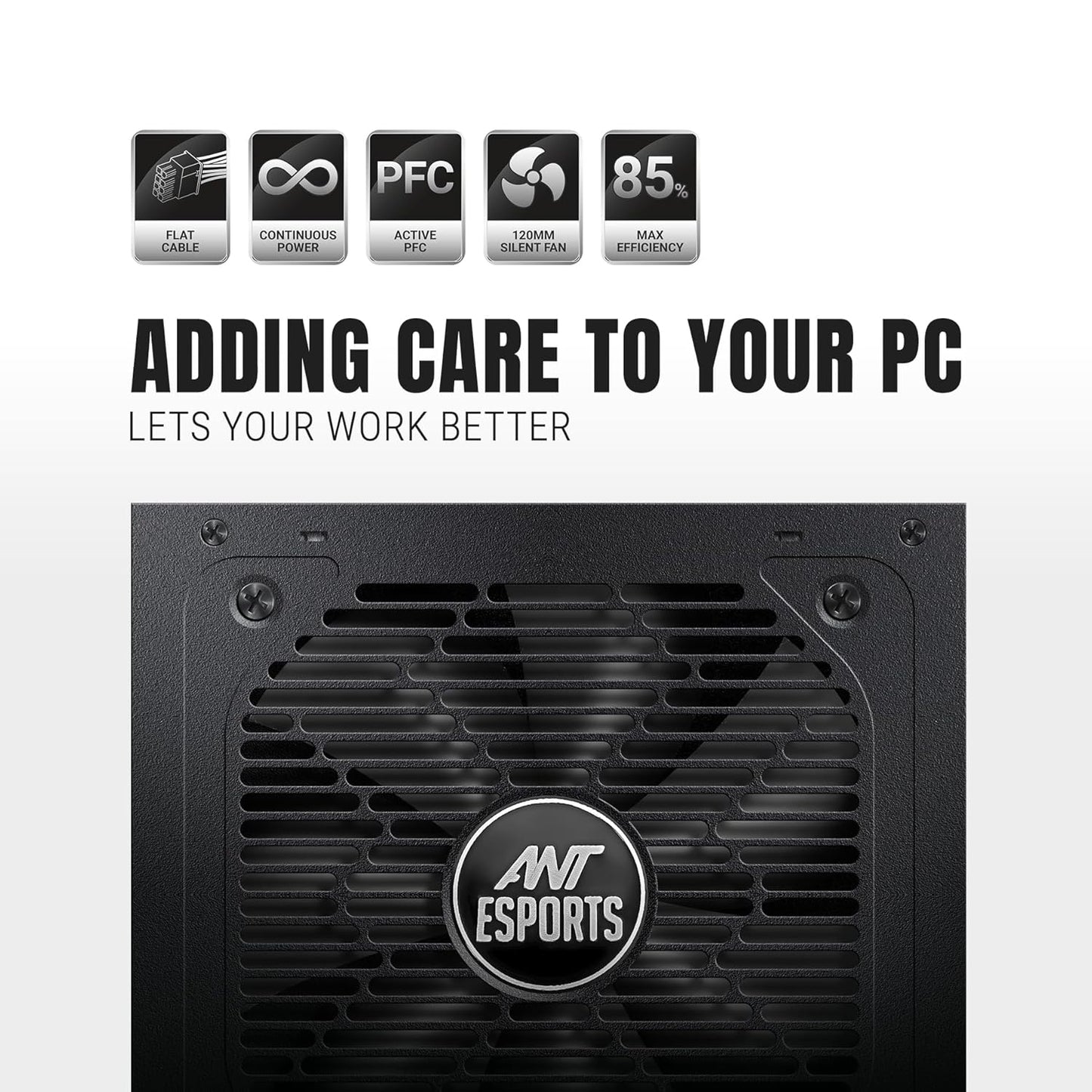 ANT ESPORTS RX650 80 PLUS BRONZE POWER SUPPLY