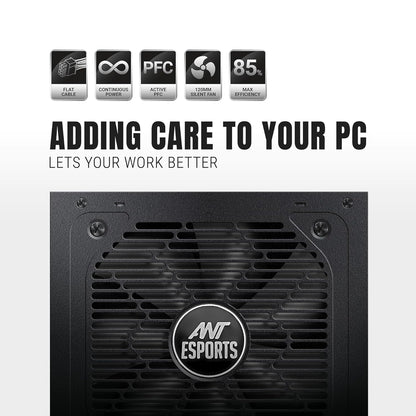 ANT ESPORTS RX650 80 PLUS BRONZE POWER SUPPLY