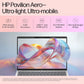 HP PAVILION AERO AI LAPTOP, AMD RYZEN 7 8840U, 16 TOPS, 16GB LPDDR5X, 512GB SSD, (WIN11, OFFICE21, SILVER, < 1KG), 13.3-INCH (33.8CM), ULTRA-LIGHT, WUXGA, AMD RADEON GRAPHICS, 5MP CAMERA, BG0017AU