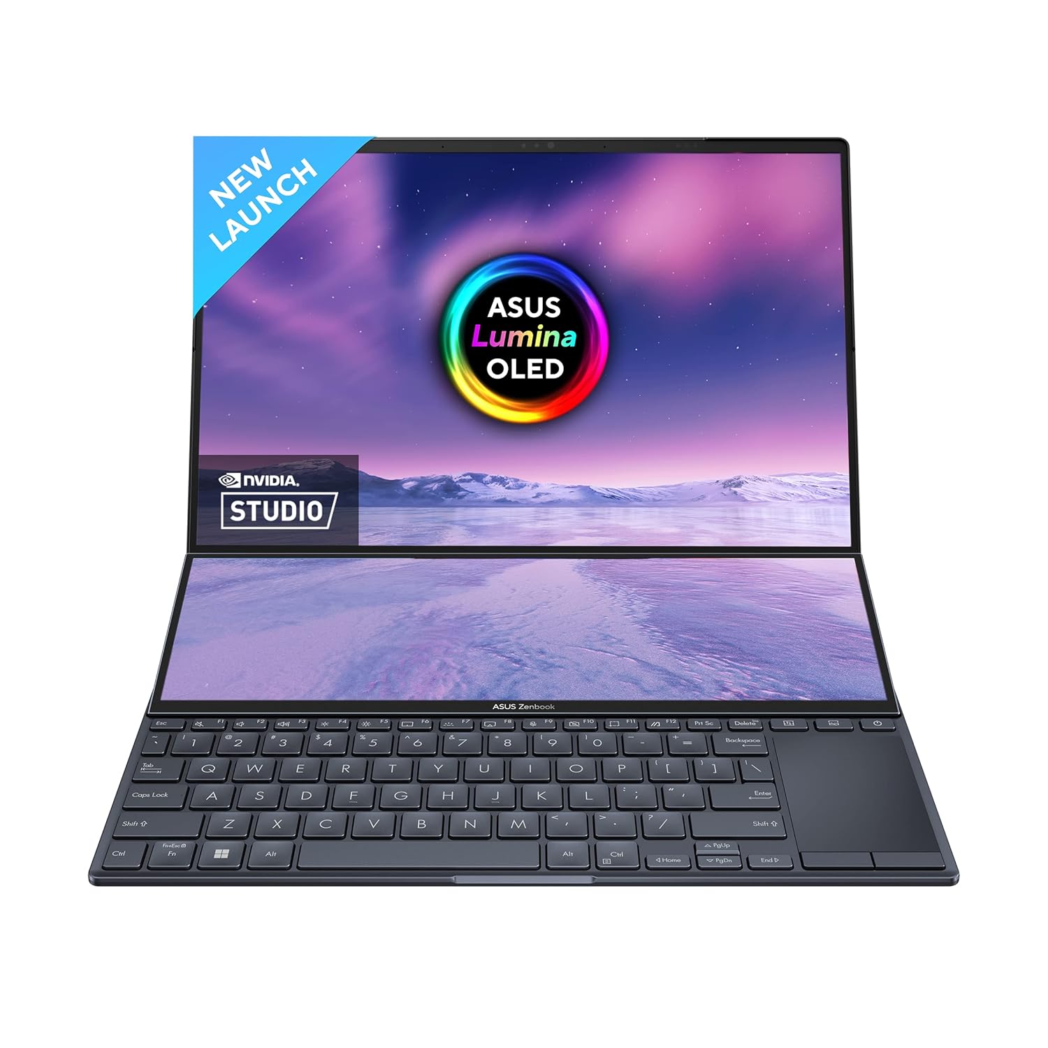 ASUS ZENBOOK PRO 14 DUO OLED 2023, INTEL CORE I9-13900H 13TH GEN, TOUCH 14.5-INCH 2.8K 120HZ, DUAL SCREEN LAPTOP (32GB/1TB SSD/NVIDIA GEFORCE RTX 4050 /WIN11/76WHR/BLACK/1.75 KG),UX8402VU-MZ961WS