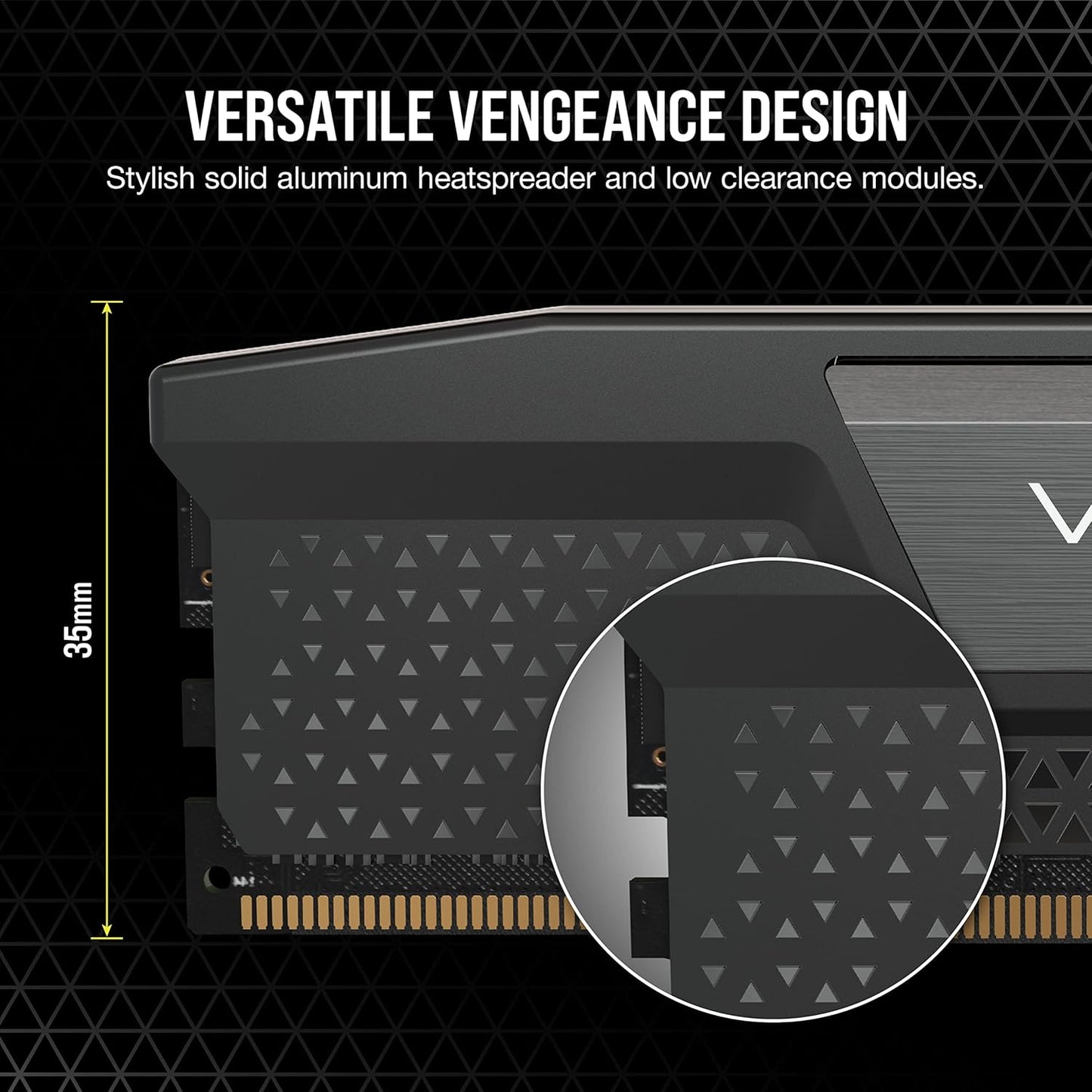 CORSAIR VENGEANCE 32GB RAM (1X32GB) DDR5 DRAM 5600MHZ BLACK CMK32GX5M1B5600C40