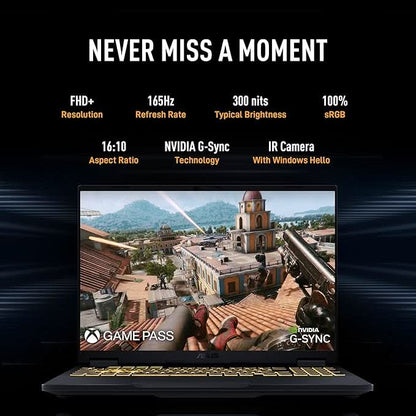 ASUS TUF F16 (2025),14th Gen, Intel Core i7 14650HX, RTX 5050-8GB, 16GB RAM, 1TB SSD, FHD+, 16", 40 cm, Windows 11, M365 Basic(1yr) Office24, Jaeger Gray, 2.2 Kg, FX608JHR-RV135WS, Gaming Laptop