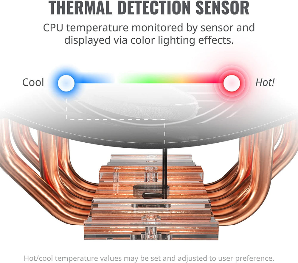 COOLER MASTER Master Air MA410M RGB Single Tower CPU Air Cooler (Black)