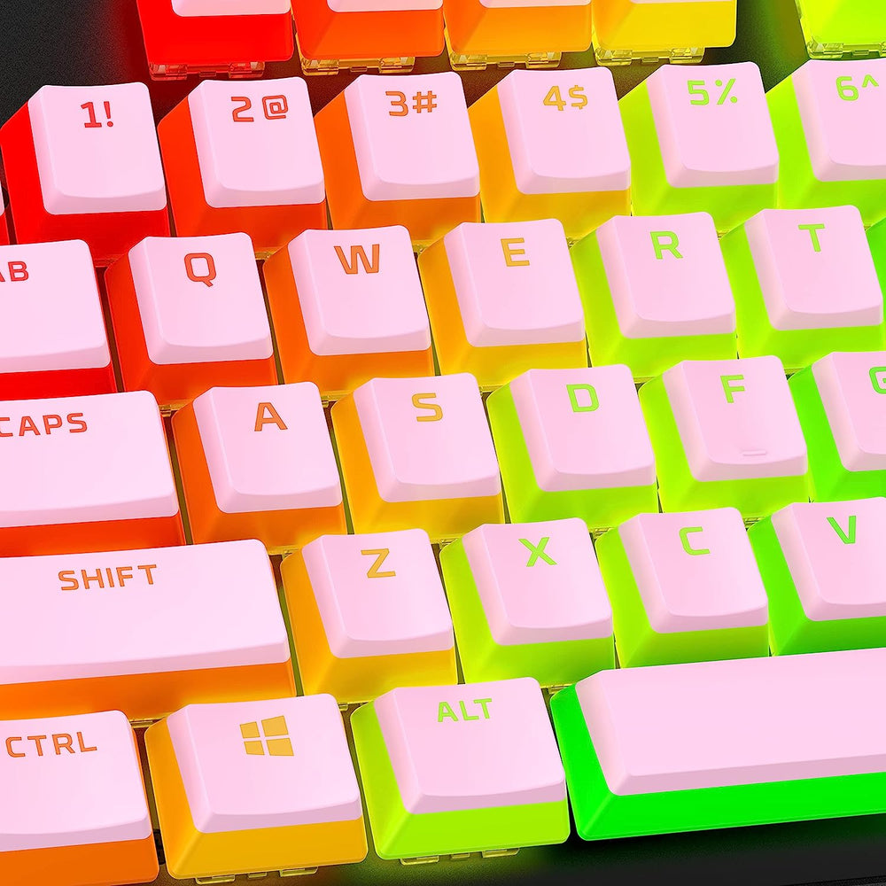HYPERX Pudding Keycaps Double Shot PBT (Pink)