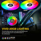 ANT ESPORTS ICE-240 ARGB 240MM AIO LIQUID COOLER BLACK