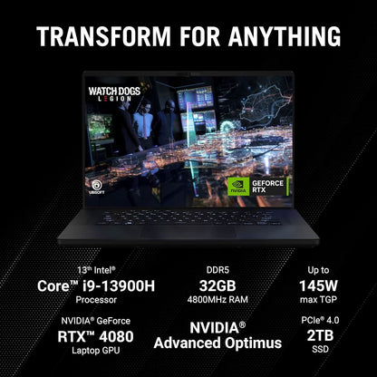 ASUS ROG ZEPHYRUS M16 2023 GU604VZ-NM050WS LAPTOP (13TH GEN CORE I9/ 32GB/ 1TB SSD/ WIN11 / 12GB GRAPH)