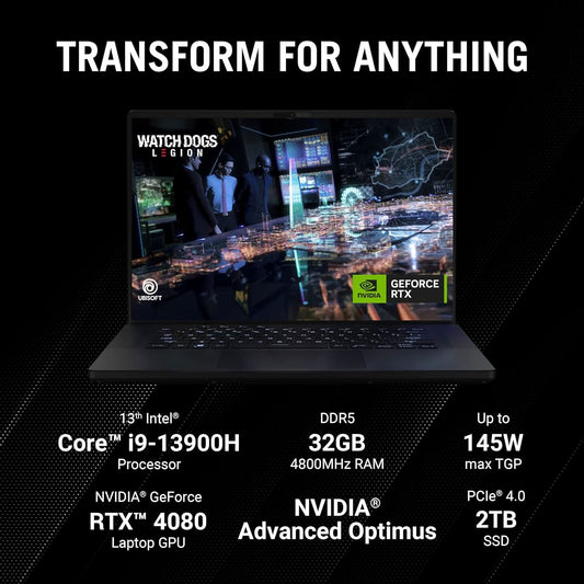 ASUS ROG ZEPHYRUS M16 2023 GU604VZ-NM050WS LAPTOP (13TH GEN CORE I9/ 32GB/ 1TB SSD/ WIN11 / 12GB GRAPH)
