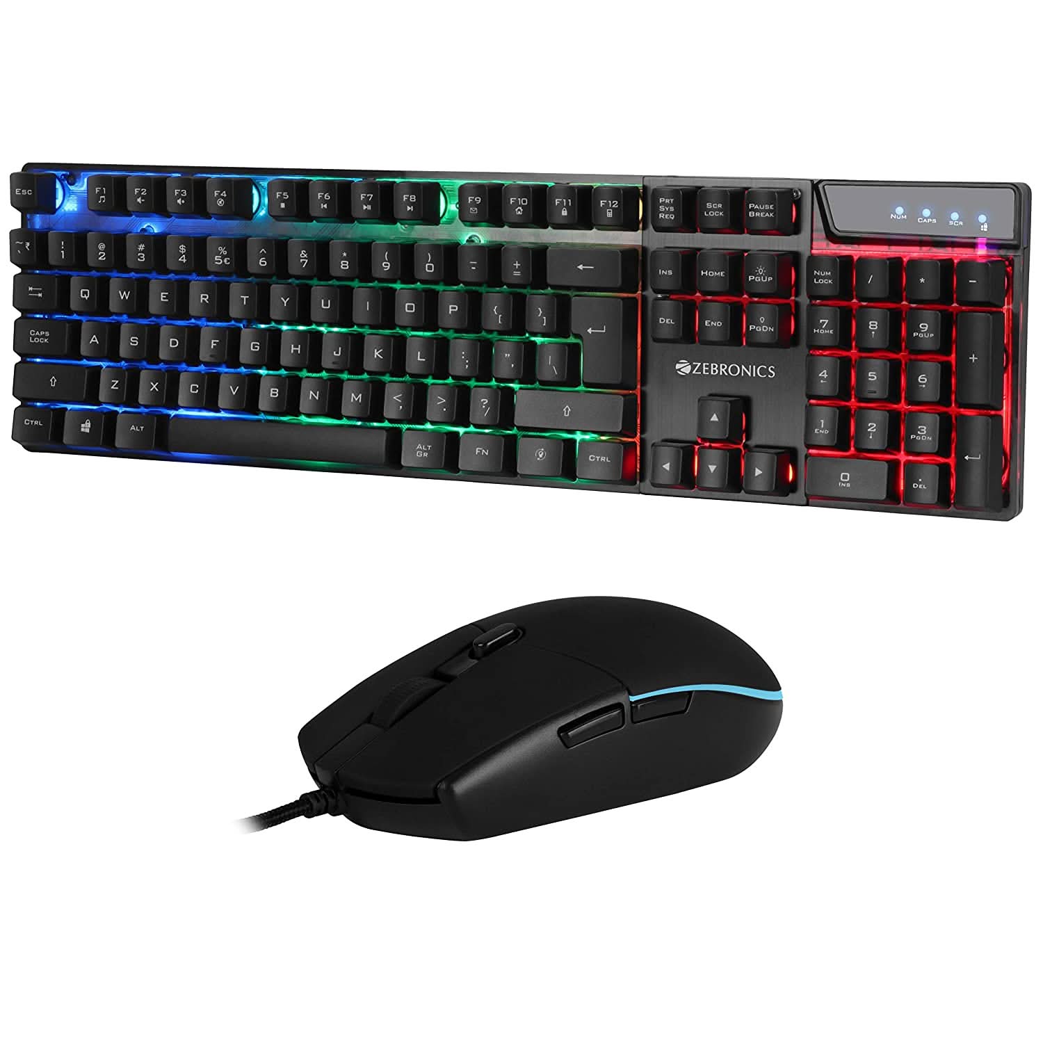 ZEBRONICS ZEB-WAR GAMING KEYBOARD AND MOUSE COMBO