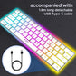 ANT ESPORTS MK1500 MINI WIRELESS GAMING KEYBOARD WHITE