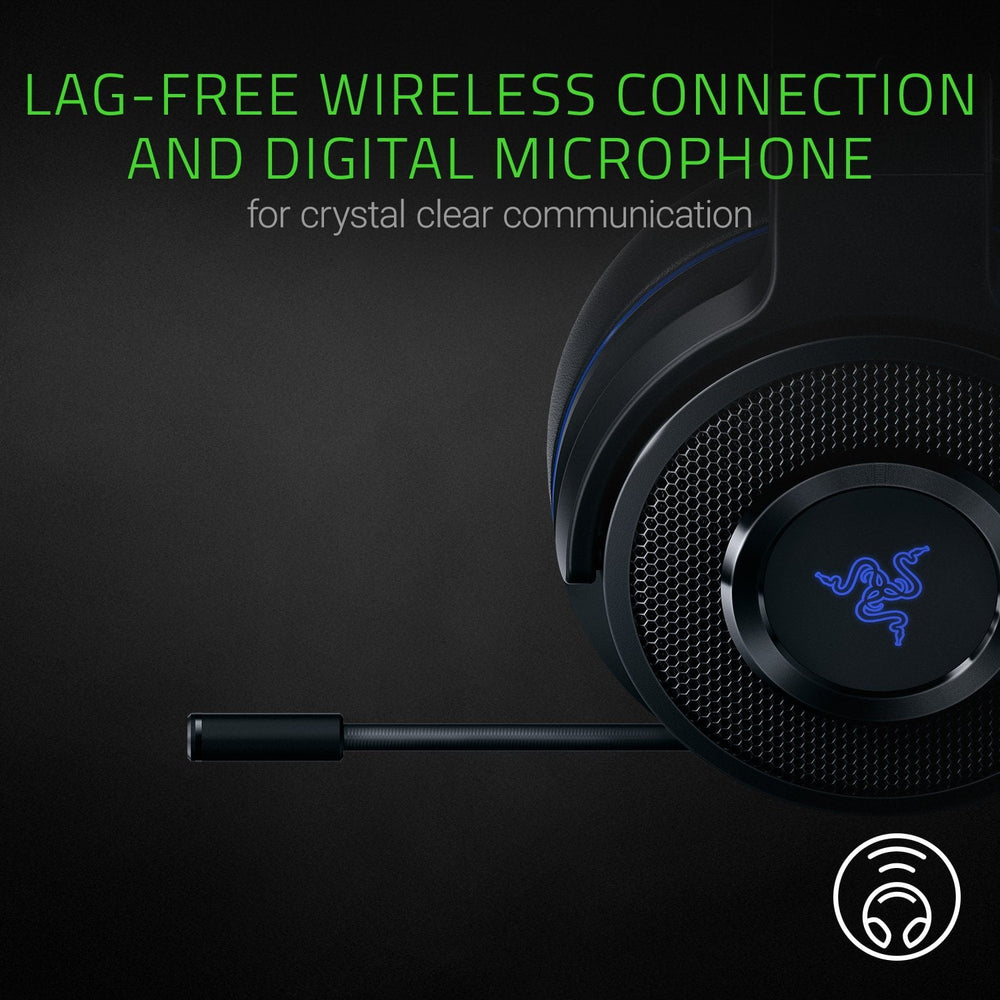 RAZER Thresher Wireless Bluetooth 7.1 Surround Gaming Headphones ( Black )