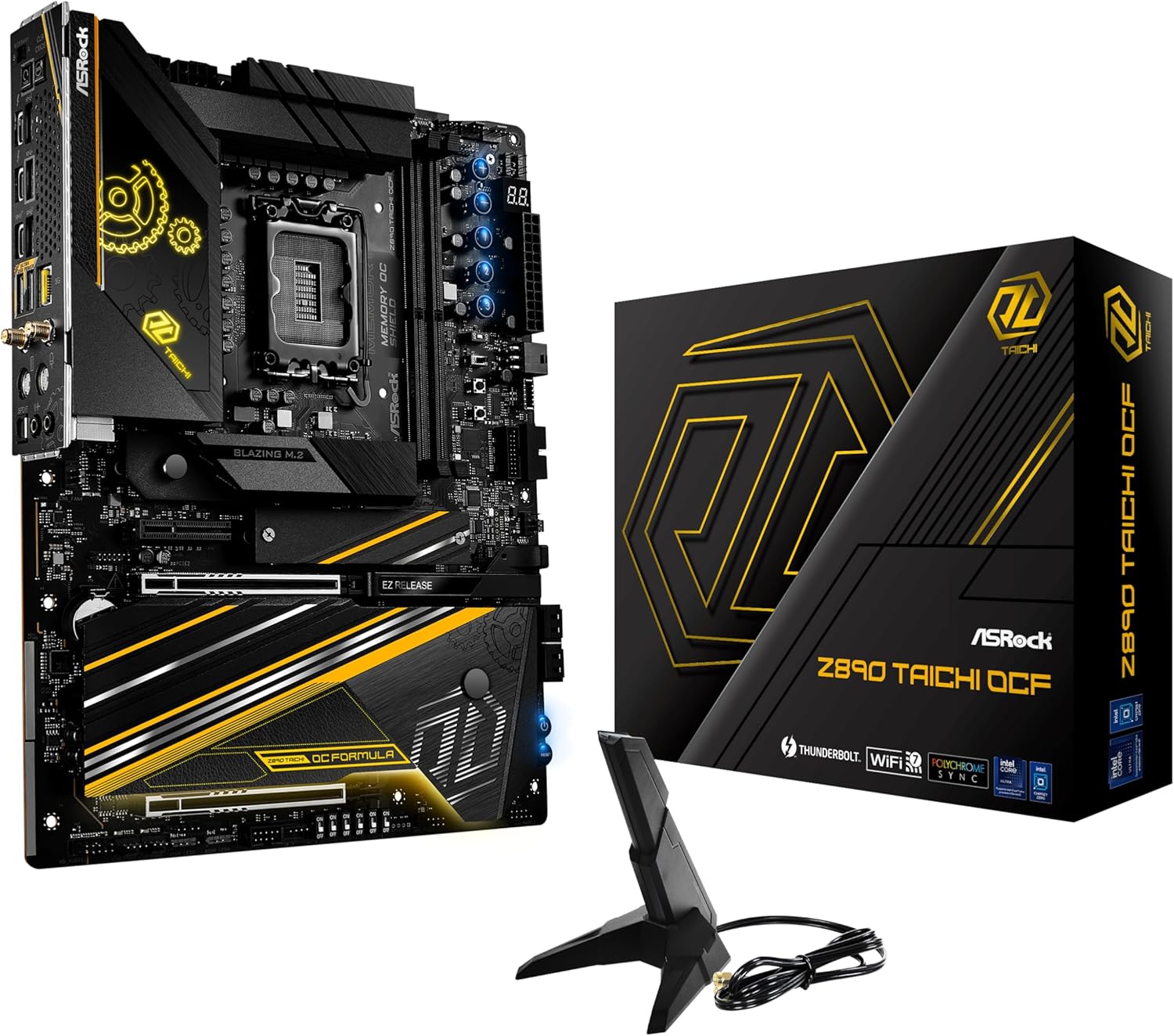 ASROCK Z890 TAICHI OCF INTEL CORE ULTRA LGA1851 DDR5 M-ATX MOTHERBOARD