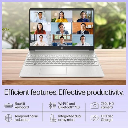 HP 15S-FQ5327TU [CI3-1215U 12TH GEN/8GB/512GB SSD/WIN11 HOME+MSO/15.6 INCH/INTEGRATED GRAPHICS /1 YEAR(S)/SILVER]