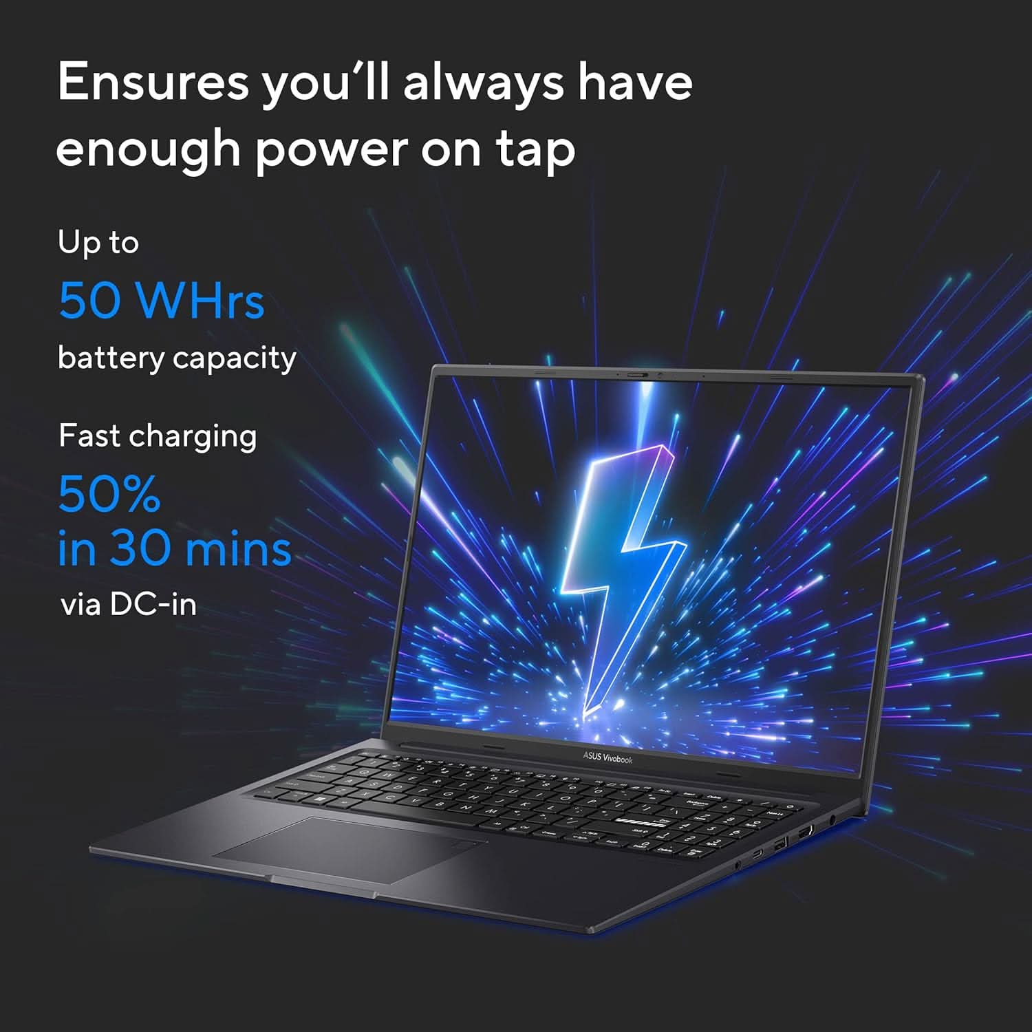 ASUS CREATOR SERIES VIVOBOOK 16X 2023, INTEL CORE I5-13500H 13TH GEN, 16.0-INCH FHD+ 120HZ, CREATOR/GAMING LAPTOP (16GB/512GB SSD/NVIDIA GEFORCE RTX 3050 4GB/WIN11/FP/BLACK/1.80 KG),K3605VC-MB541WS