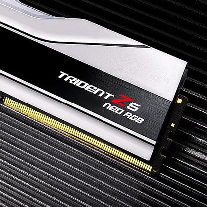GSKILL TRIDENT Z5 NEO RGB 64GB (32GBX2) DDR5 6000MHZ DESKTOP RAM (WHITE) CL36