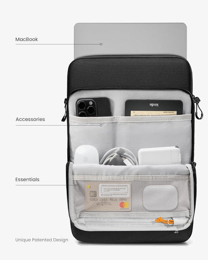 TOMTOC DEFENDERACE-A03 LAPTOP SHOULDER BAG BLACK-16 INCH