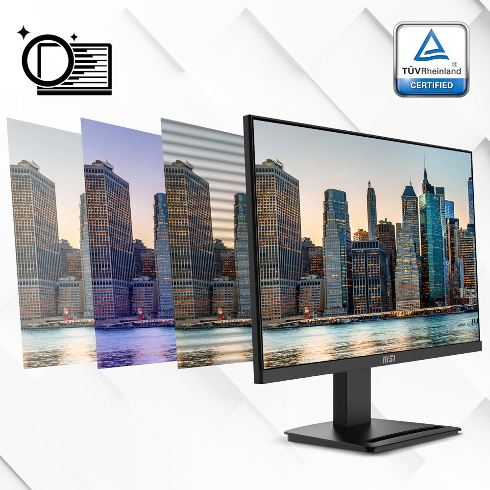 MSI PRO MP2412 24 Inch FHD 100Hz VA Panel 113% 1ms Adaptive Sync Business Monitor