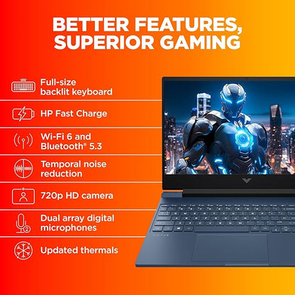 HP VICTUS 15 FB3036AX [R7-8845HS/16GB/512GB SSD/WIN11 HOME+MS24/15.6"/8GB-RTX4060 GRAPHICS/1 YEAR(S)/BLUE]