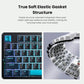 AULA F87 BLUE BLACK CYAN GRAYWOOD SWITCH MECHANICAL GAMING KEYBOARD