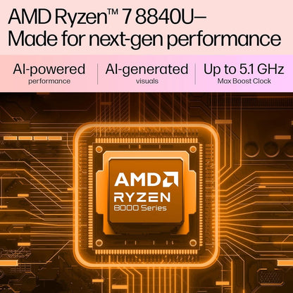 HP PAVILION AERO AI LAPTOP, AMD RYZEN 7 8840U, 16 TOPS, 16GB LPDDR5X, 512GB SSD, (WIN11, OFFICE21, SILVER, < 1KG), 13.3-INCH (33.8CM), ULTRA-LIGHT, WUXGA, AMD RADEON GRAPHICS, 5MP CAMERA, BG0017AU