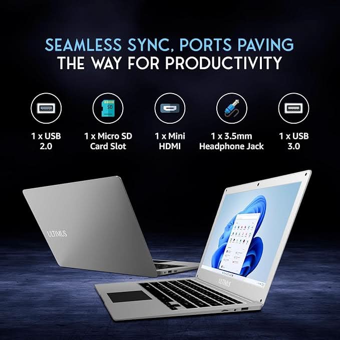 ULTIMUS PRO [CDC-N4020C INTEL/4GB/128GB SSD/WIN11 HOME/14.0 INCH/INTEGRATED GRAPHICS /1 YEAR(S)/BLACK]