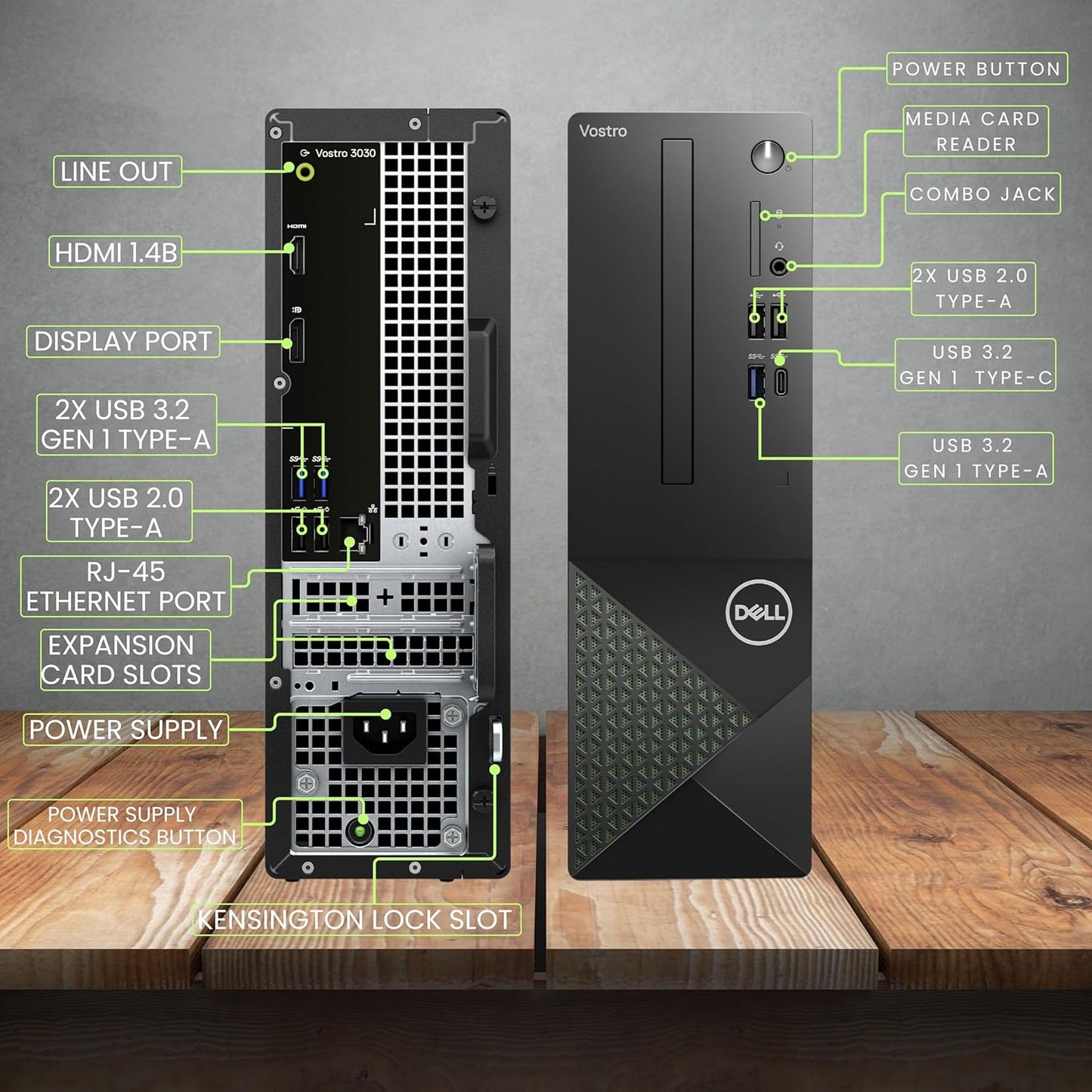DELL VOSTRO 3030 [CI3-12100/8GB/512GB SSD/WIN11 HOME+MS24/22" SE2225HM/INTEGRATED GRAPHICS/3 YEAR(S)]