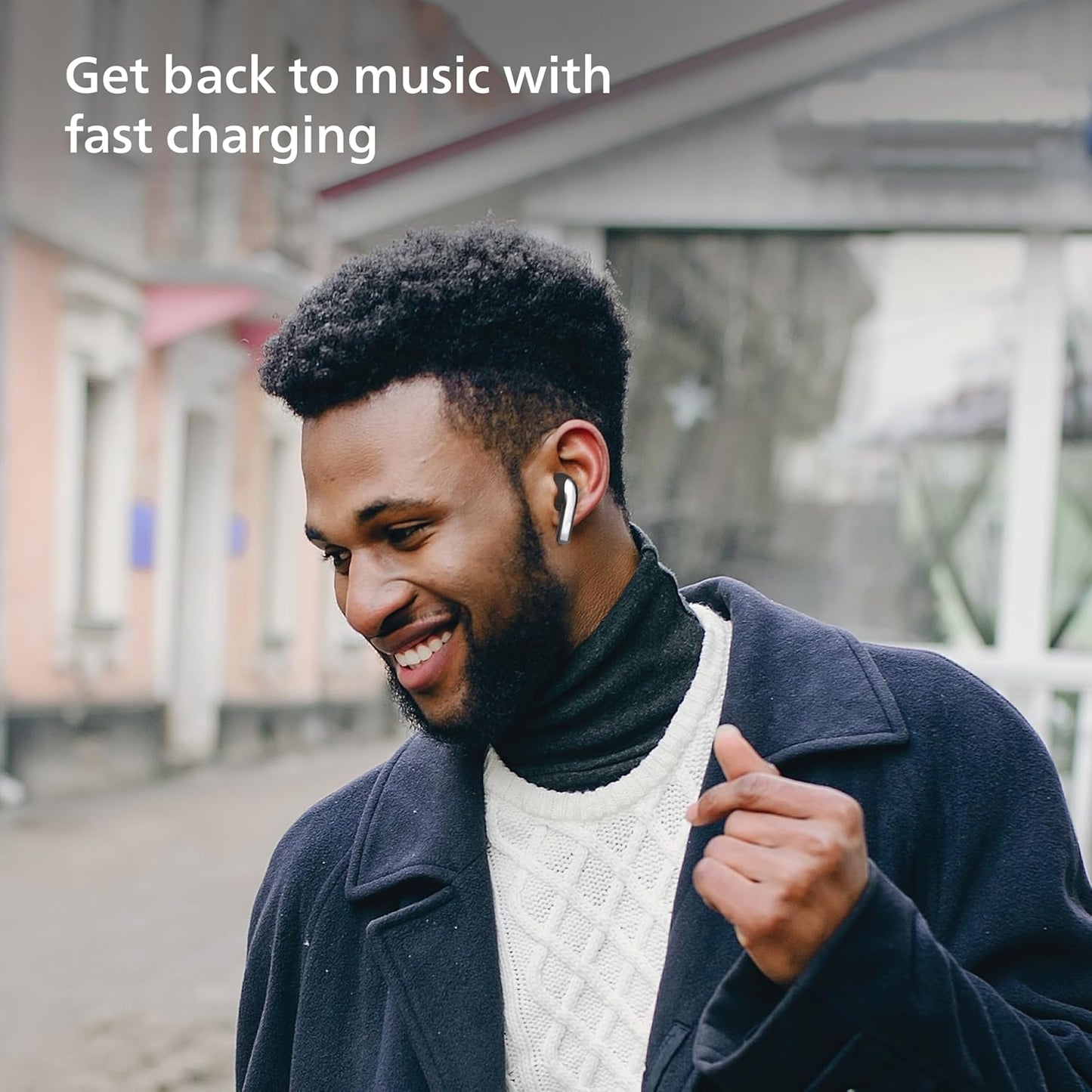 PHILIPS AUDIO TAT1179BK/94 TRUE WIRELESS IN EAR EARBUDS WITH POCKET SIZED CHARGING CASE, PLAY TIME UPTO 45HRS, 10MM DYNAMIC DRIVERS, INBUILT MIC, IPX4 SPLASH & SWEAT RESISTANT (BLACK)