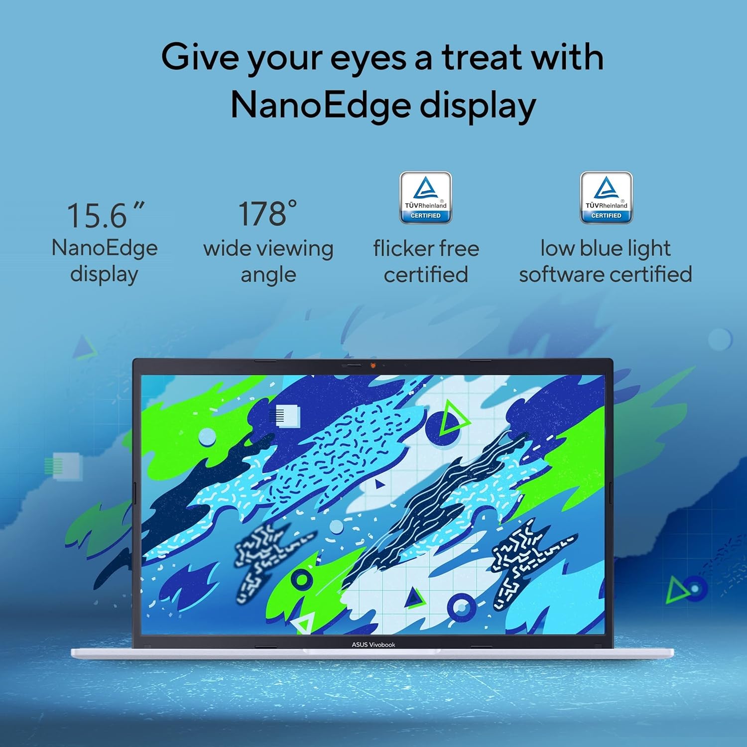ASUS VIVOBOOK 15, INTEL CORE I3-1220P 12TH GEN, 15.6" (39.62 CM) FHD, THIN AND LAPTOP (8GB/512GB SSD/INTEGRATED GRAPHICS/WINDOWS 11/OFFICE 2021/FINGERPRINT/BLUE/1.7 KG), X1502ZA-EJ385WS