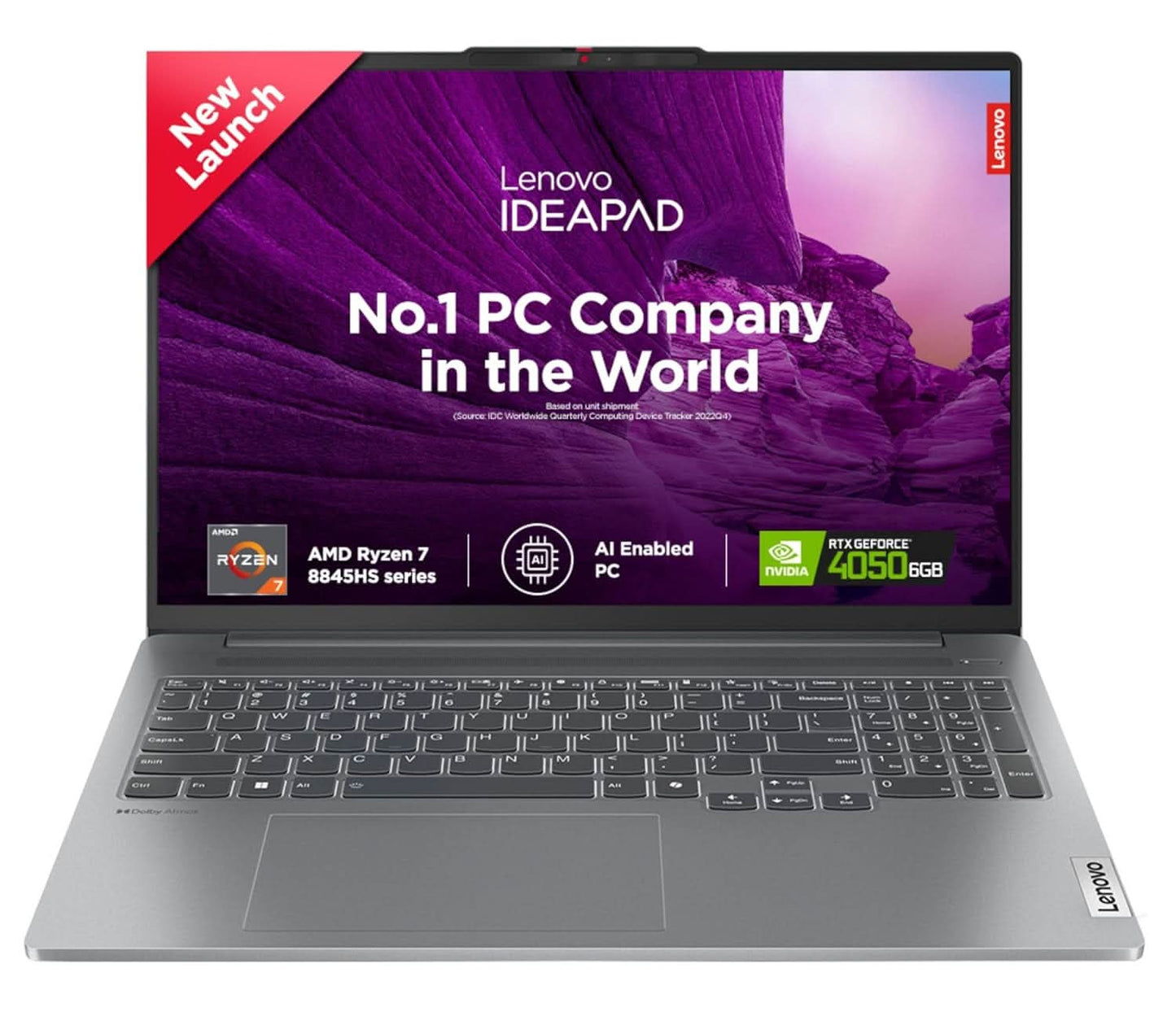 LENOVO IDEAPAD 5 PRO 83D5000SIN [R7-8845HS RYZEN/16GB/1TB SSD/WIN11 HOME+MSO/16.0 INCH/6GB-RTX4050 GRAPHICS /1 YEAR(S)/GREY]