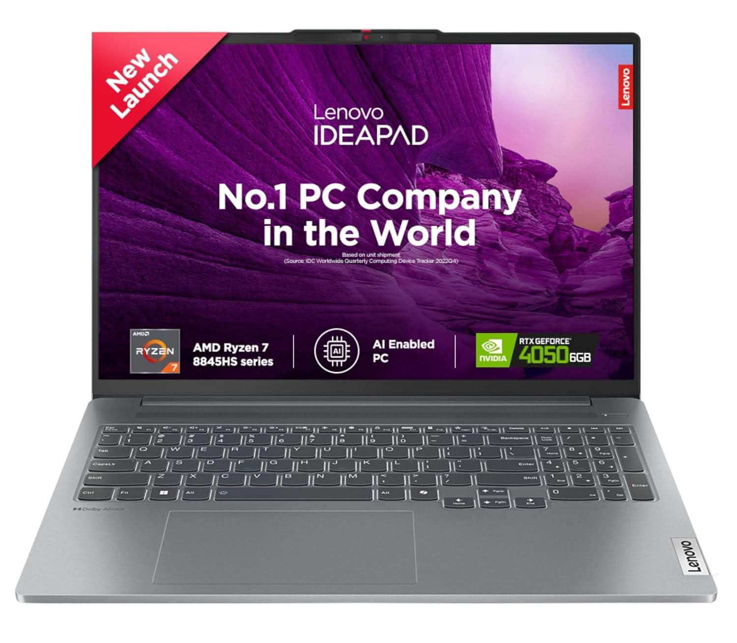 LENOVO IDEAPAD 5 PRO 83D5000SIN [R7-8845HS RYZEN/16GB/1TB SSD/WIN11 HOME+MSO/16.0 INCH/6GB-RTX4050 GRAPHICS /1 YEAR(S)/GREY]