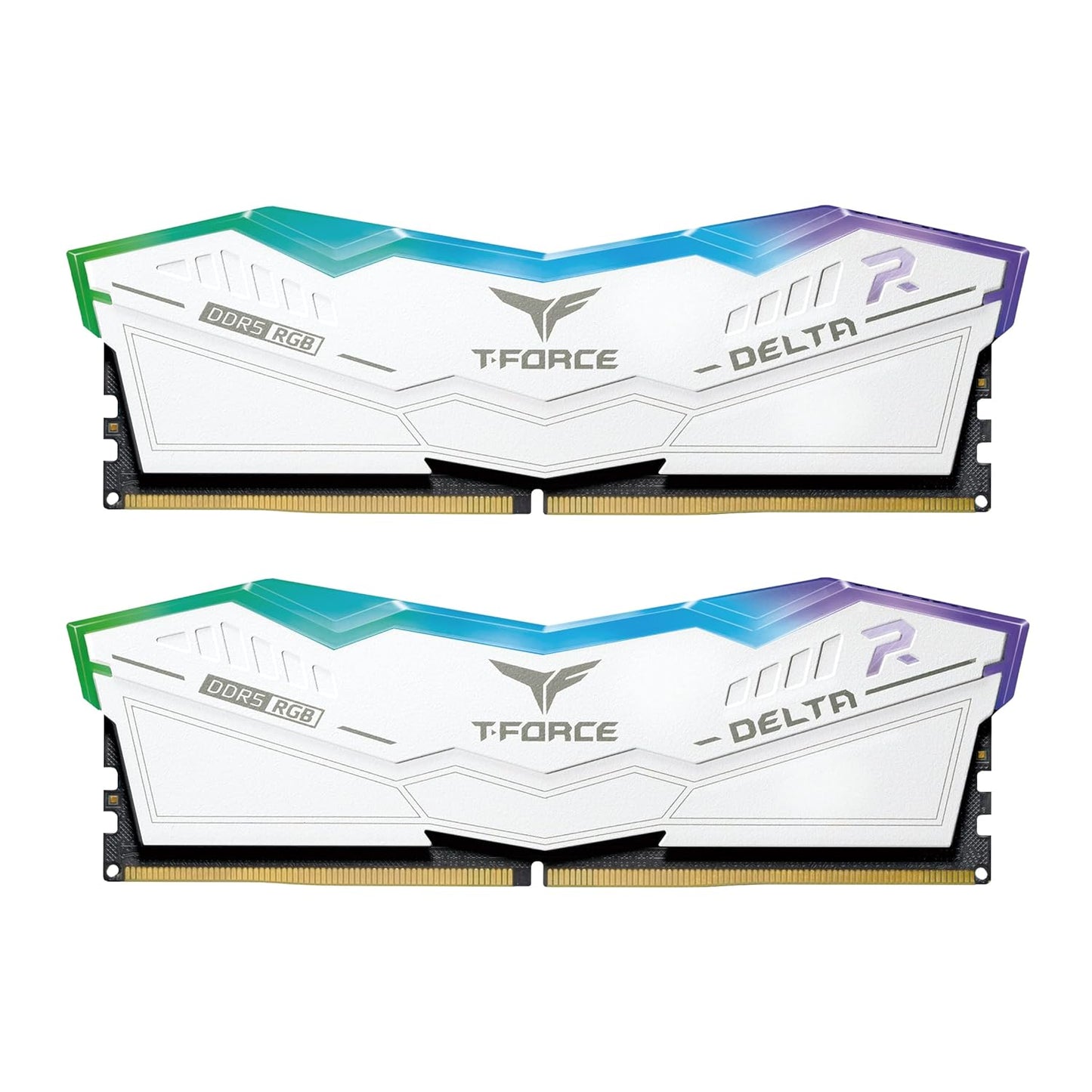 TEAMGROUP T-FORCE DELTA RGB 64GB (32GBX2) DDR5 6000MHZ DESKTOP RAM (WHITE)