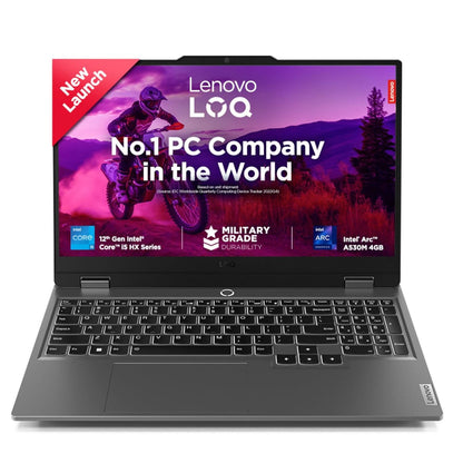 LENOVO LOQ 2024 INTEL CORE I5-12450HX 15.6 INCH (39.6CM) 144HZ 300NITS FHD IPS GAMING LAPTOP (12GB/512GB SSD/WIN 11/INTEL ARC A530M 4GB/100% SRGB/1YR ADP FREE/GREY/2.4KG), 83FQ0040IN