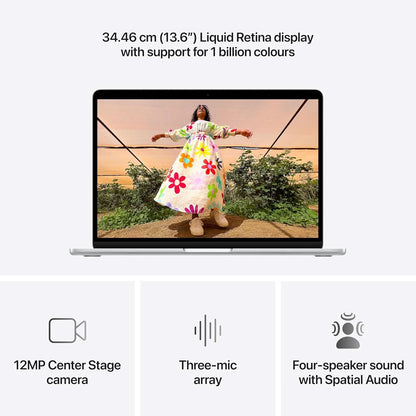 Apple 13-inch MacBook Air M5 chip with 10 core CPU and 10 core GPU, 24GB, 1TB SSD - Silver