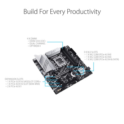 ASUS PRIME Z790M PLUS CSM DDR4 INTEL LGA1700 MOTHERBOARD