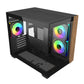 COOLER MASTER ELITE 481 WOOD COMPUTER CASE ARGB BLACK