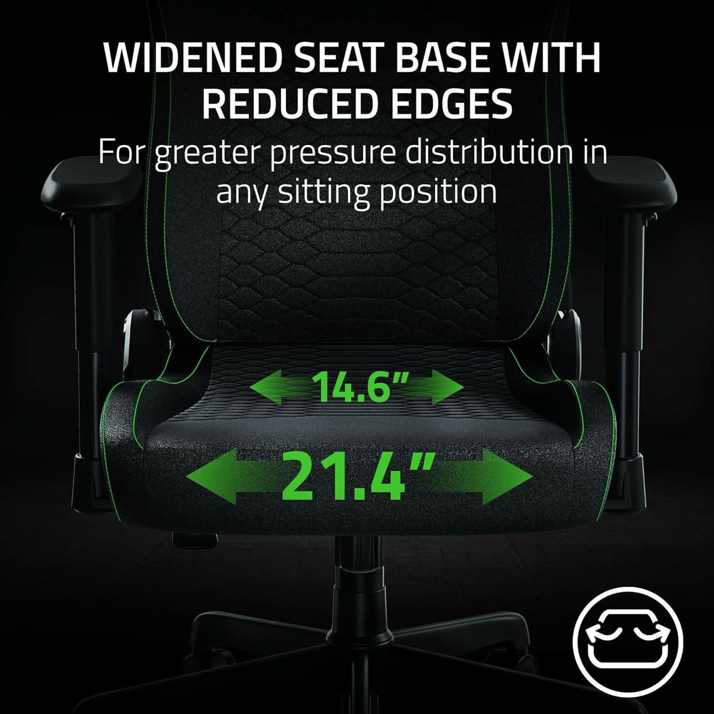 RAZER ISKUR V2 X - GAMING CHAIR BLACK FABRIC - RZ38-05310100-R3UA