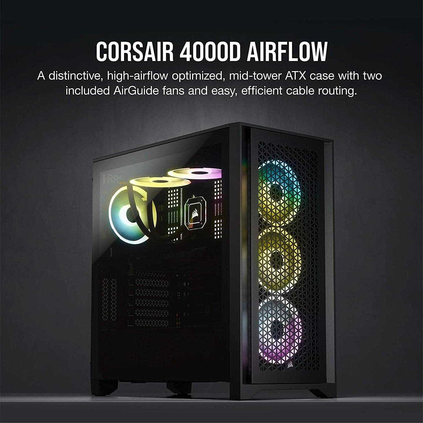CORSAIR 4000D AIRFLOW MID-TOWER ATX CABINET BLACK