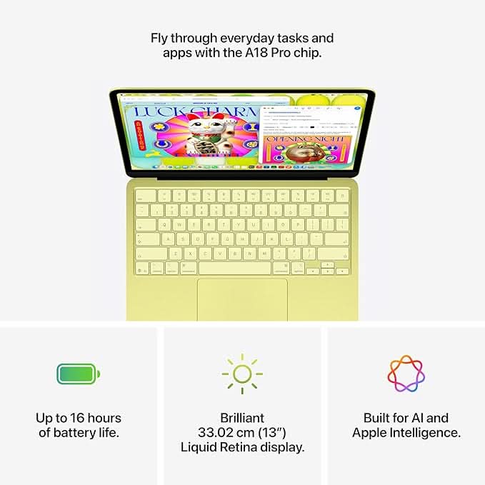 Apple 13-inch MacBook Neo: Apple A18 Pro chip with 6 core CPU and 5 core GPU, 8GB, 256GB SSD - Blush