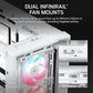 Corsair Chassis Frame 4000D LCD RS ARGB Premium Mid-Tower PC Case without PSU White - CC-9011327-WW
