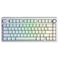 AULA F75 75% Side Engraved Tri Mode Wireless Mechanical Gaming Keyboard ( White Contour -  Star Vector Switch )
