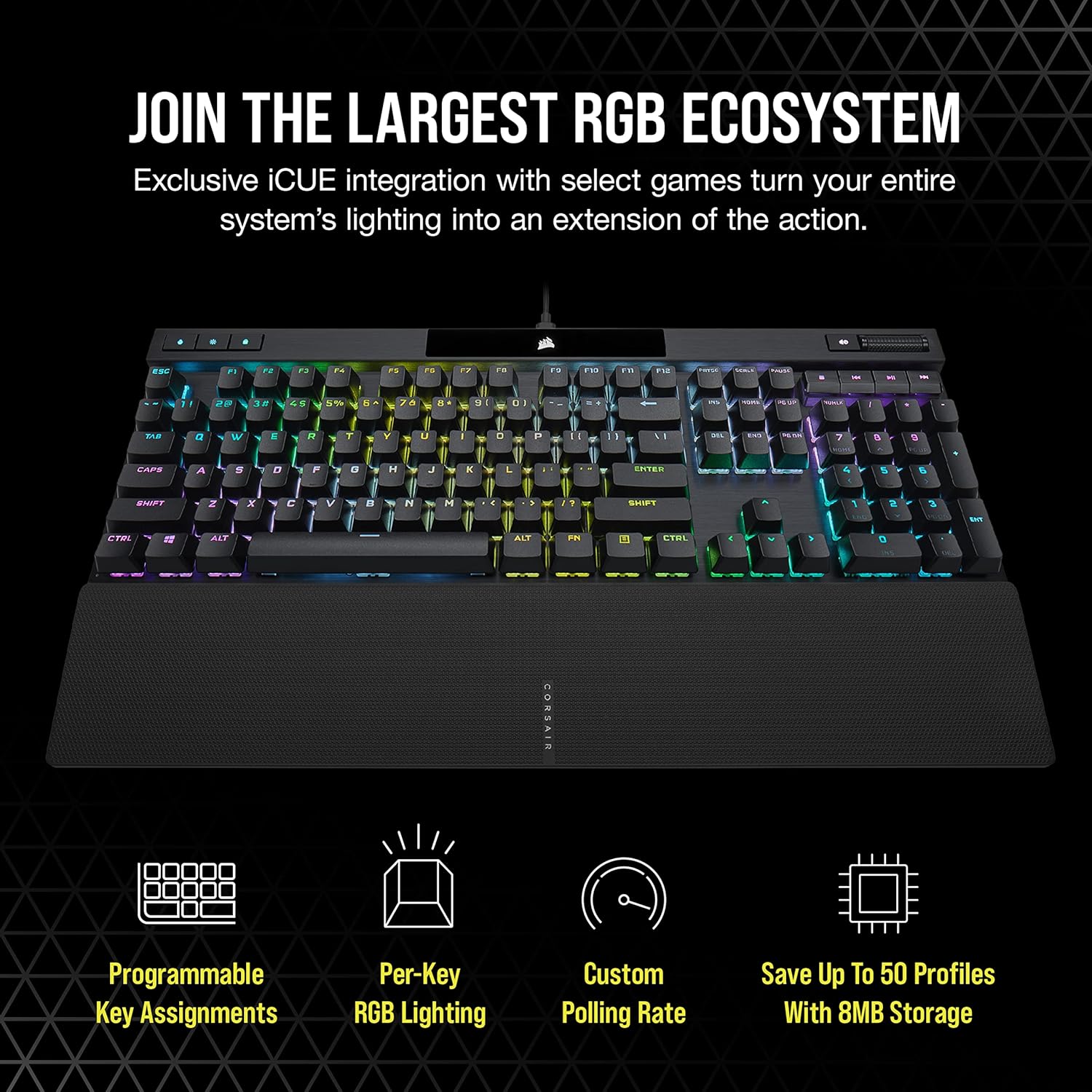 CORSAIR K70 MK.2 RGB CHERRY MX BROWN MECHANICAL GAMING KEYBOARD