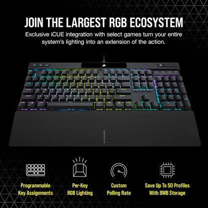 CORSAIR K70 MK.2 RGB CHERRY MX BROWN MECHANICAL GAMING KEYBOARD