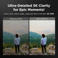 IZI One Lite 5K Action Camera 4K 60FPS 50MP Ultra HD Dual Screen EIS Stabilization 170 Wide Angle 30M Waterproof 2 Batteries 180 Min 18+ Accessories 256GB Support for Sports Bike Diving Vlog Travel