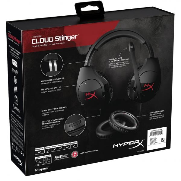 HYPERX Cloud Stinger Wired 3.5mm Stereo Gaming Headphone ( Black ) ( PC Mobile / PS4 / Xbox )