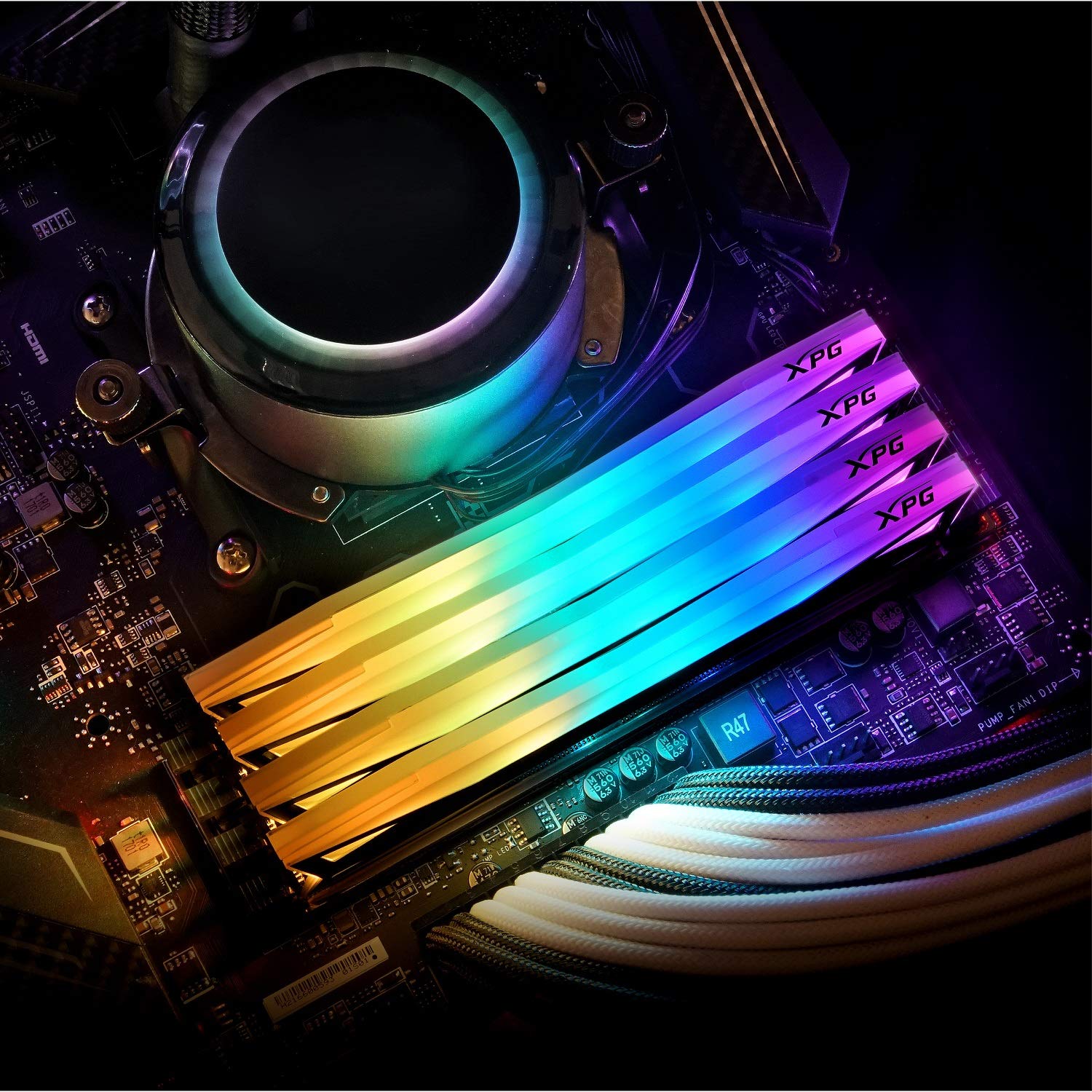 ADATA MEMORY AX4U32008G16A-DT60 - 8GB X 2 3200 MHZ D60 RAM