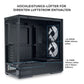 LIAN LI LANCOOL 207 MID-TOWER ATX GAMING CABINET - BLACK (G99.LAN207RX.IN)