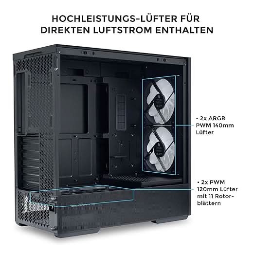 Lian Li LANCOOL 207 Mid-Tower ATX, Micro-ATX, Mini-ITX Computer Case
