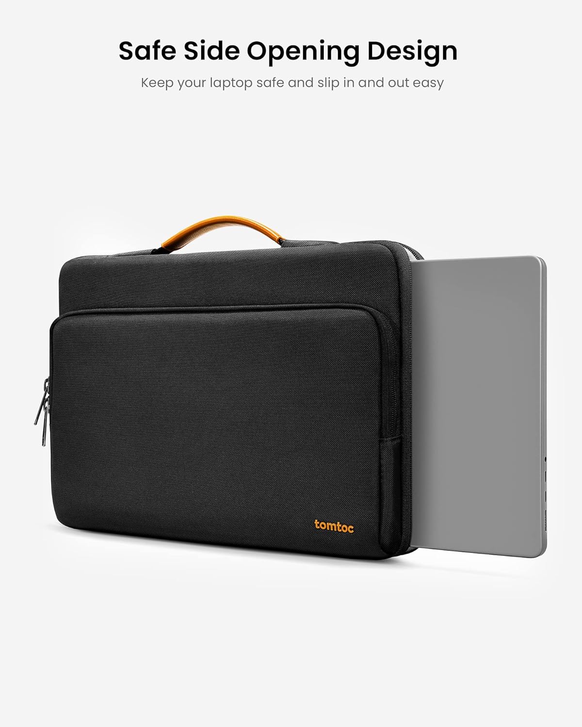 TOMTOC DEFENDER-A14 LAPTOP BRIEFCASE 13.5-14 INCH-BLACK
