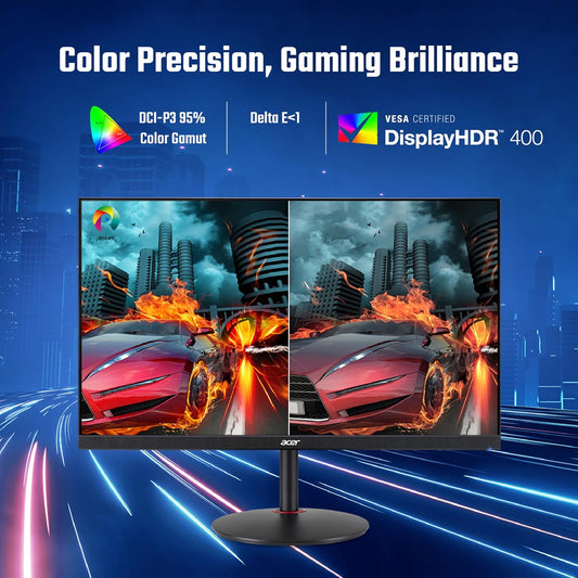 ACER NITRO XV272U V3 27 INCH IPS WQHD 2560 X 1440 PIXELS GAMING BACKLIGHT LED LCD MONITOR