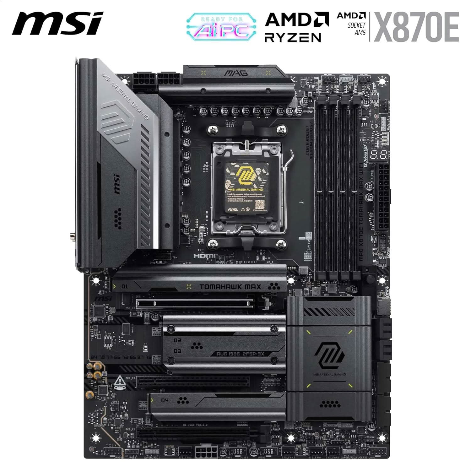 MSI MAG X870E Tomahawk MAX WIFI7 ATX Motherboard